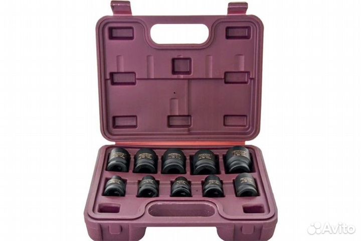 Набор головок 10 предм. (1/2) 10-24 мм ударные
