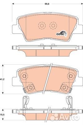 Колодки тормозные дисковые hyundai: accent IV (RB)