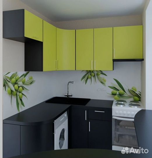 Кухонный гарнитур с барной стойкой артикул 42025