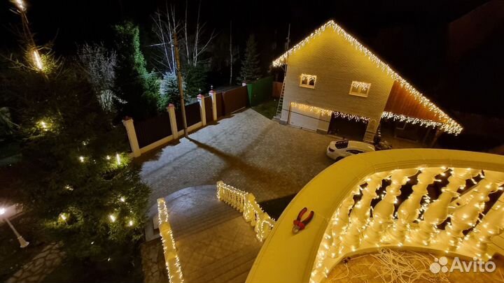 Новогоднее украшение загородных домов