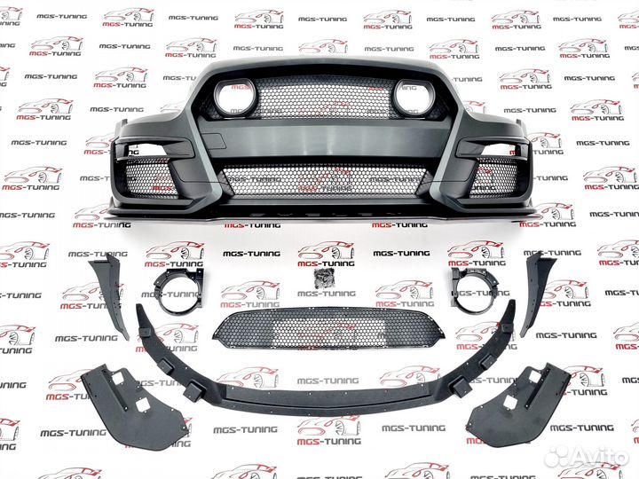 Передний бампер Ford Mustang 2009-2014 стиль GT500