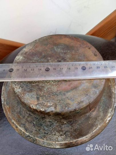 Медная чаша капельник для самовара дореволюционная