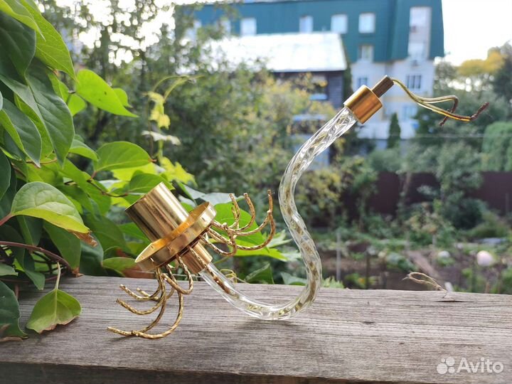 Светильник основа СССР редкий паук хрусталь