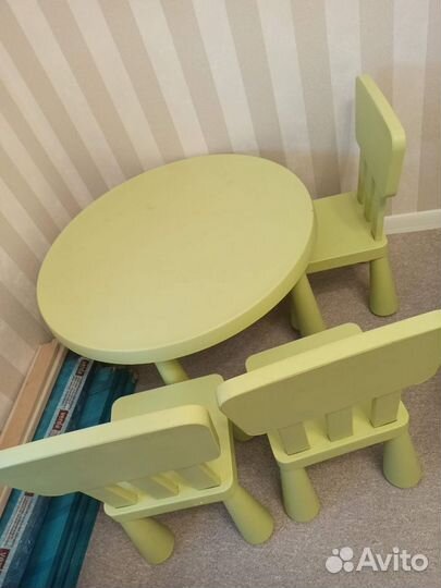 Детский стол и стулья mammut IKEA
