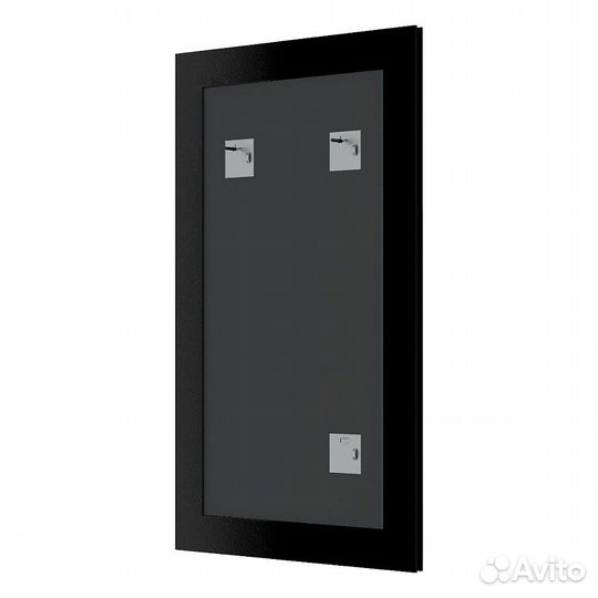 Зеркало в багетной раме evoform definite 78 белая кожа с хромом BY 7634