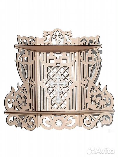 Угловая полка для икон