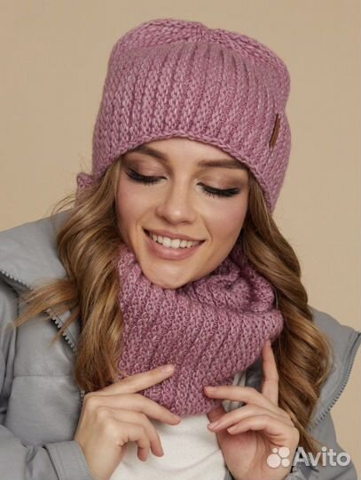 Комплект шапка+снуд