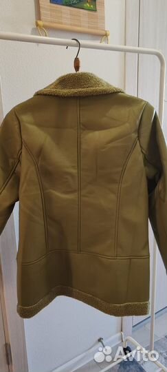 Новая куртка дублёнка зелёная 48-50