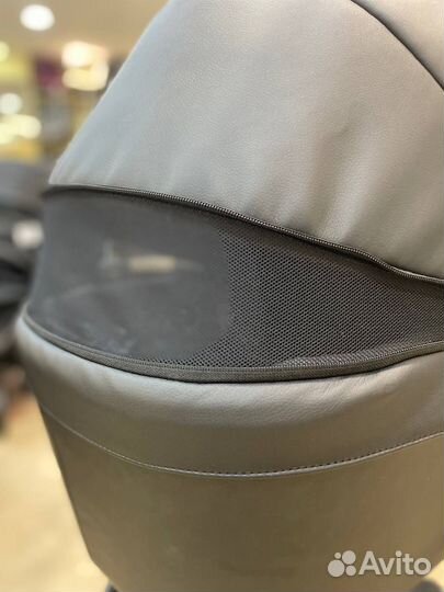 Коляска детская Lumi 100 кожа sa-2 черная кожа