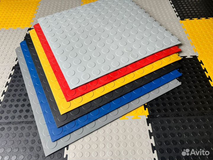 Модульная плитка пвх для гаража 500-500 5мм скрыты