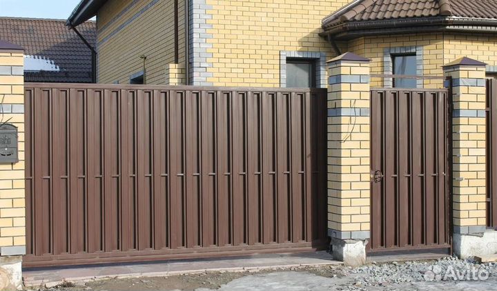 Ворота откатные с подушкой