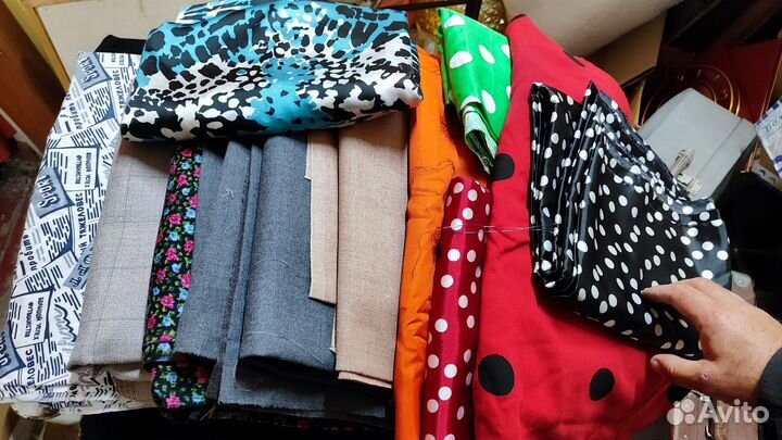 Отрезы ткани материала СССР новые