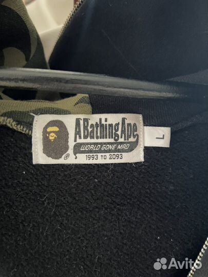 Зип худи Bape Tiger black camo