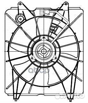 Э/вентилятор охл. с кожухом для а/м Honda CR-V