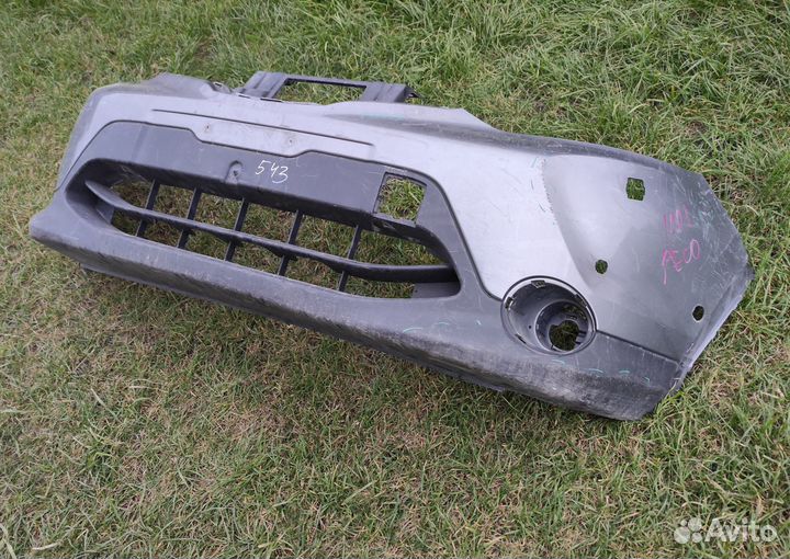 Бампер передний Nissan Qashqai 2018 серый