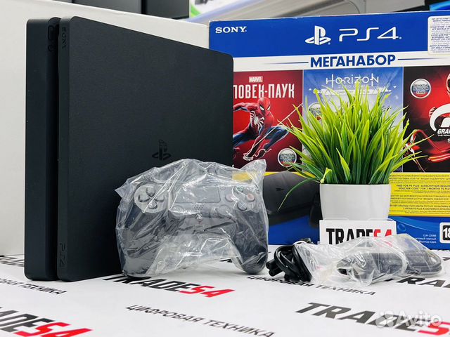 PS4 Slim Ревизия 2108B 1TB Комплект