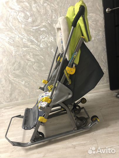 Детские санки с колесами