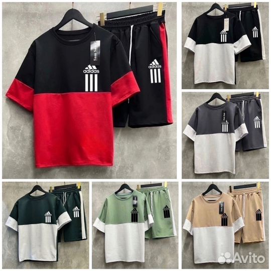 Комплект Adidas футболка и шорты р. 46-56