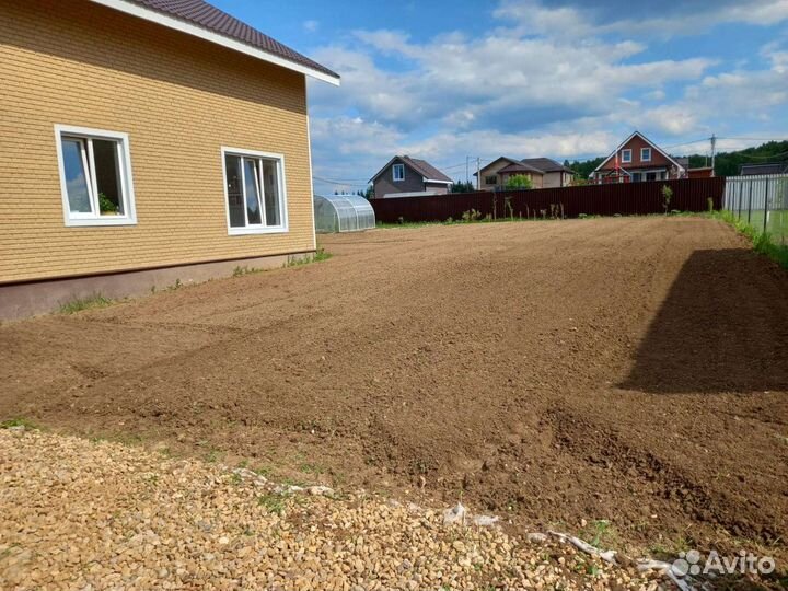 Вспашка, посадка газона, уплотнение, покос травы