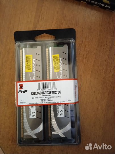 Оперативная память ddr3 8 gb (2x4 gb) 1600 CL9