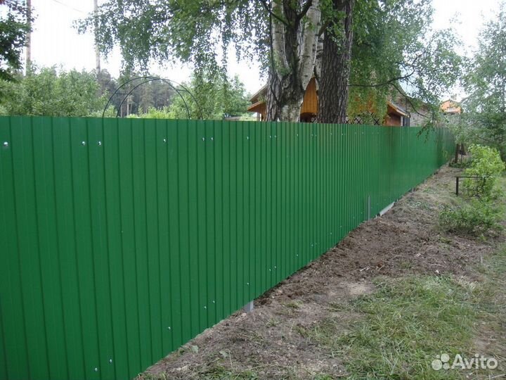 Заборы из профнастила, евроштакетника, 3D