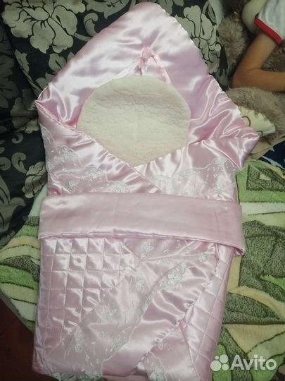 Конверт на выписку для девочки весна осень