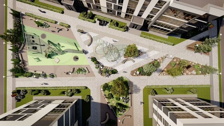 2-к. квартира, 62,1 м², 4/4 эт.