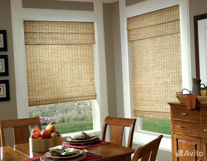 Шторы и жалюзи из бамбука