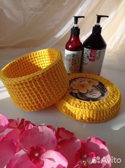 Шкатулка вязаная. Ручная работа. Подарок. Сувенир