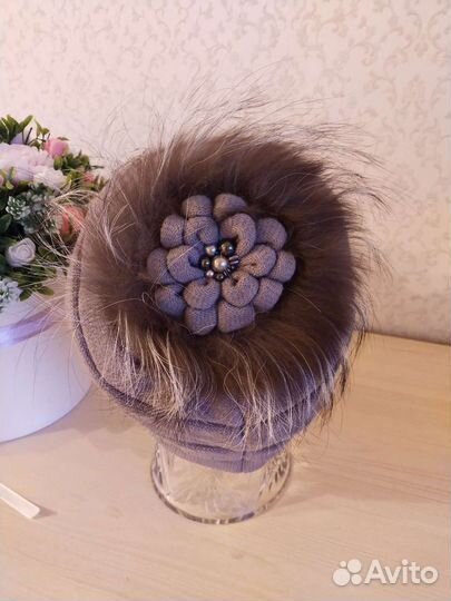 Шапка зимняя женская