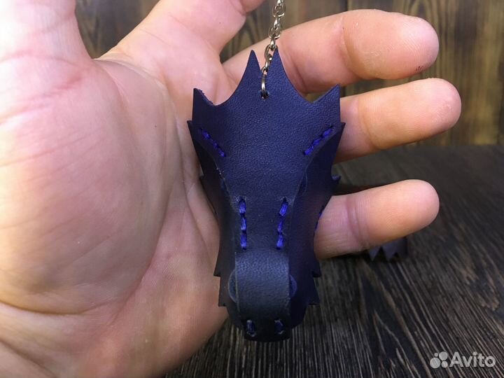 Брелок Дракон. Символ 2024 года. Натуральная кожа