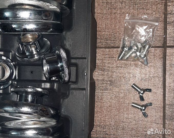 Гантели разборные хромированные 20 кг в штангу