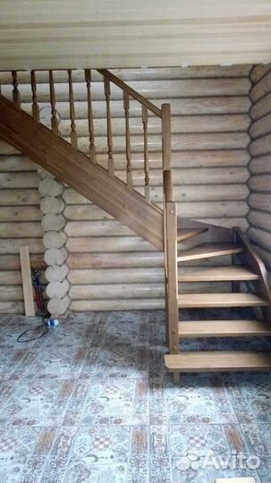 Лестница на второй этаж на заказ