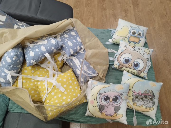 Бортики в детскую кроватку б/у