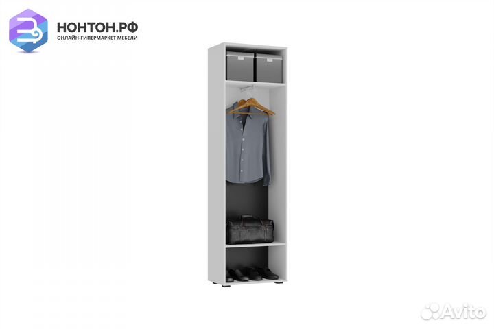 Шкаф 2-дверный Gloss белый глянец / белый бриллиан