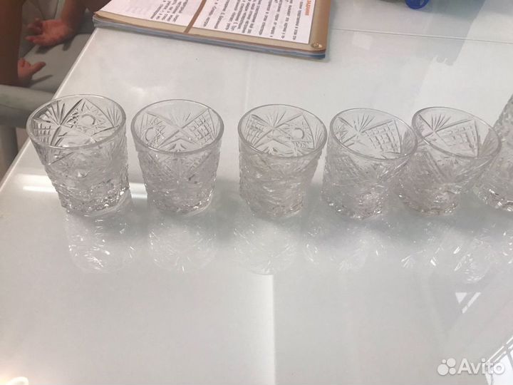Хрустальные рюмки СССР сапожки и др