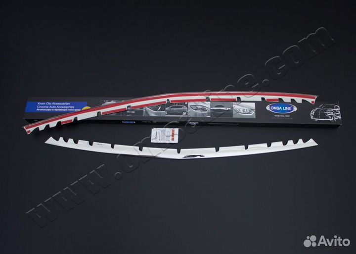 Хромированные накладки в передний бампер Vito 447