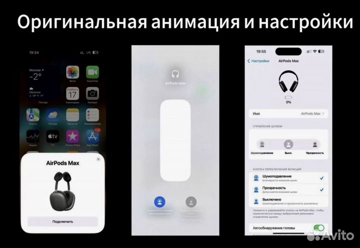 Наушники Air Pods Max (Новинка, гарантия, Airoha)