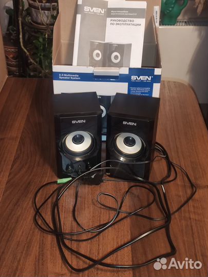 Колонки для компьютера Sven SPS-605 2.0 Black