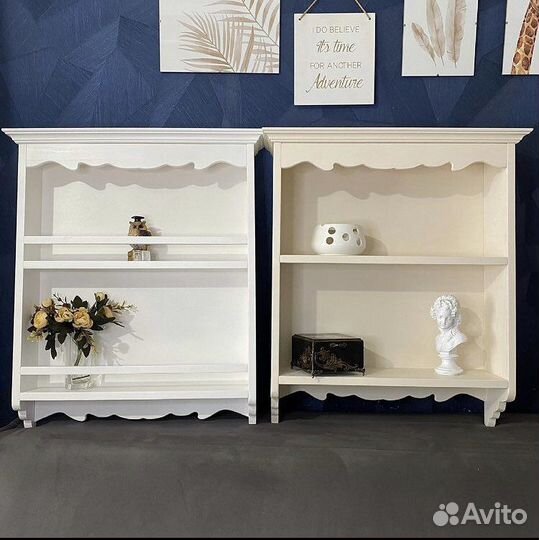 Полка из дерева в стиле прованс