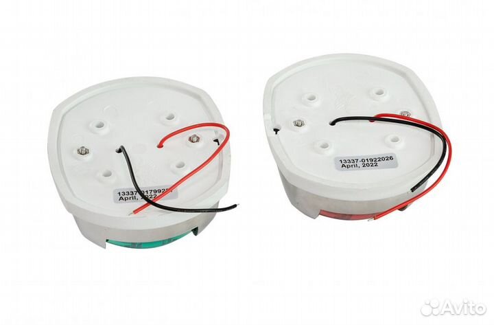 Огни ходовые 89х55 мм комплект (красный, зеленый)