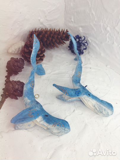 Ватные елочные игрушки ручной работы 