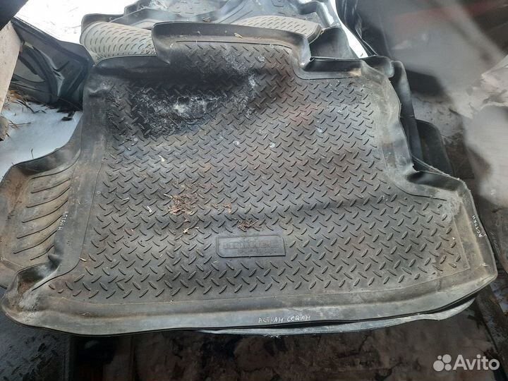 Коврик багажника opel astra h седан резиновый