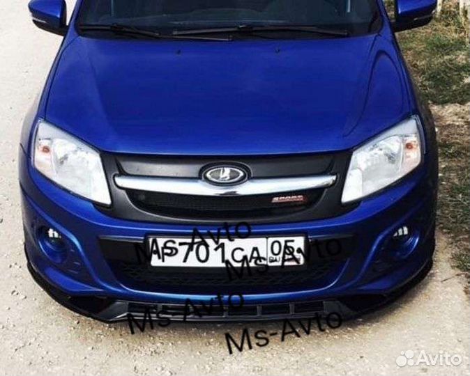 Сплитер бампера Гранта Спорт