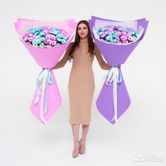 Роскошный Букет-Гигант из Хризантем