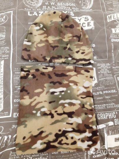 Шапка флисовая в комплекте с баффом