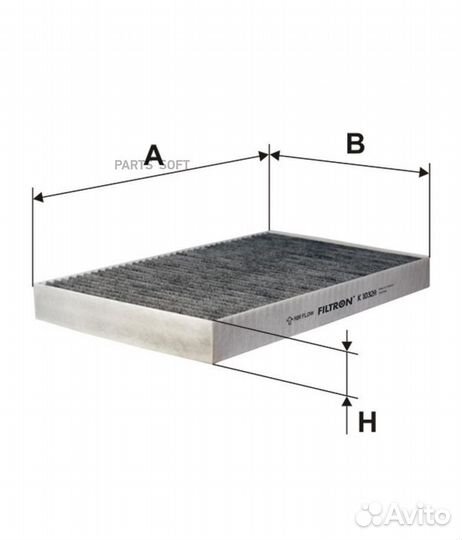 Filtron K1032A Фильтр салона audi 100,A6 97 с акти