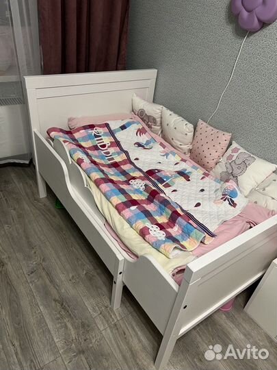 Детская кровать IKEA раздвижная сундвик