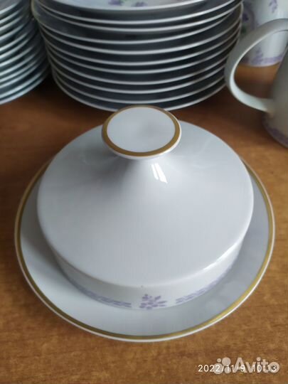 Большой чайный сервиз гдр 55 предметов 12 персон