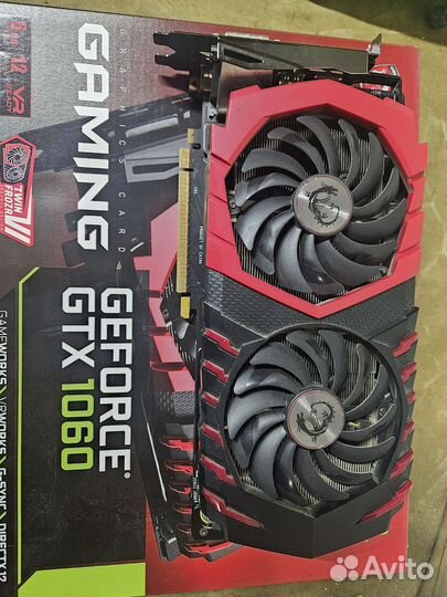 Видеокарта gtx 1060 6gb msi gaming x